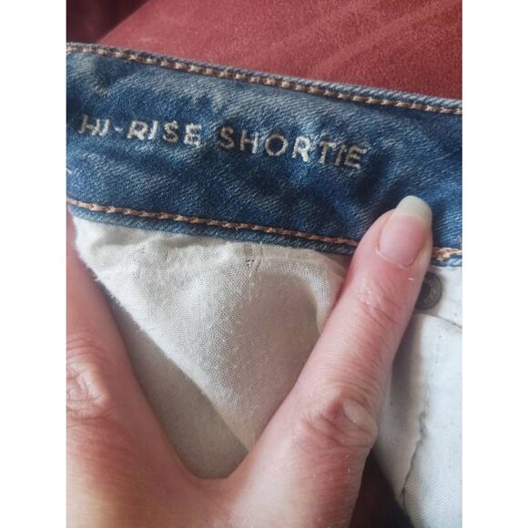 Factory distressed American eagle high rise shortie women's 10 - Picture 4 of 5